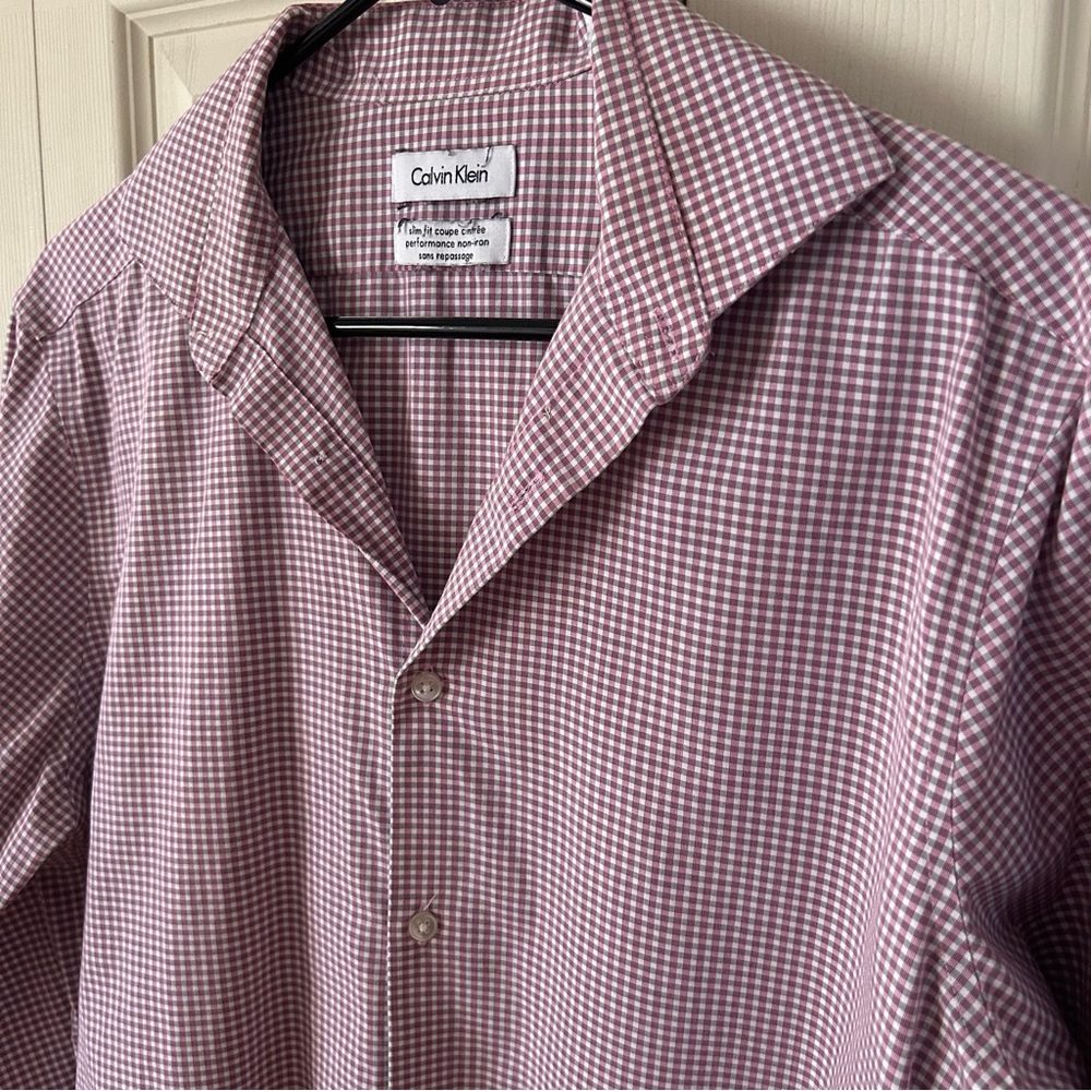 Calvin Klein men slim dress shirt - Picture 2 of 6